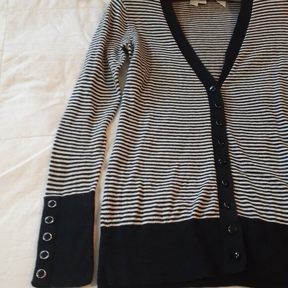 Alfred Sung Cardigan Black and White Extra Small - Picture 5 of 5